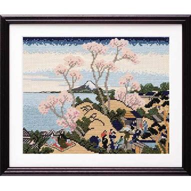 オリムパス クロスステッチ刺しゅうキット 北斎画 東海道品川御殿山ノ
