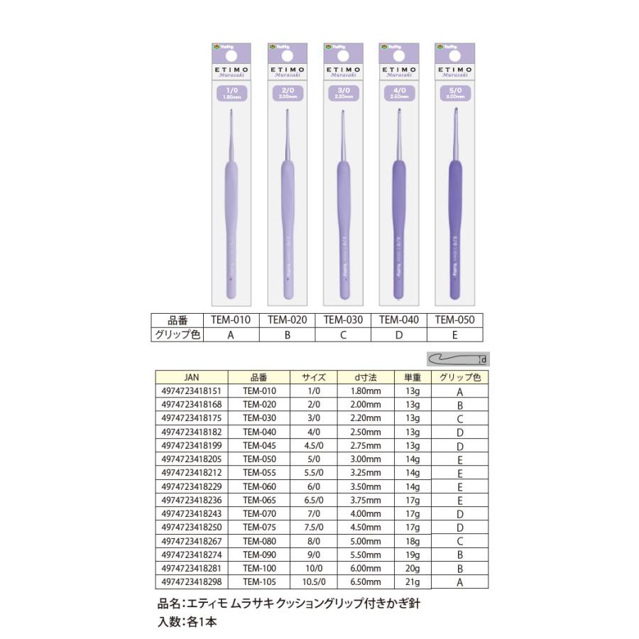 チューリップ ETIMO Murasaki （エティモ ムラサキ）単品 グリップ付き
