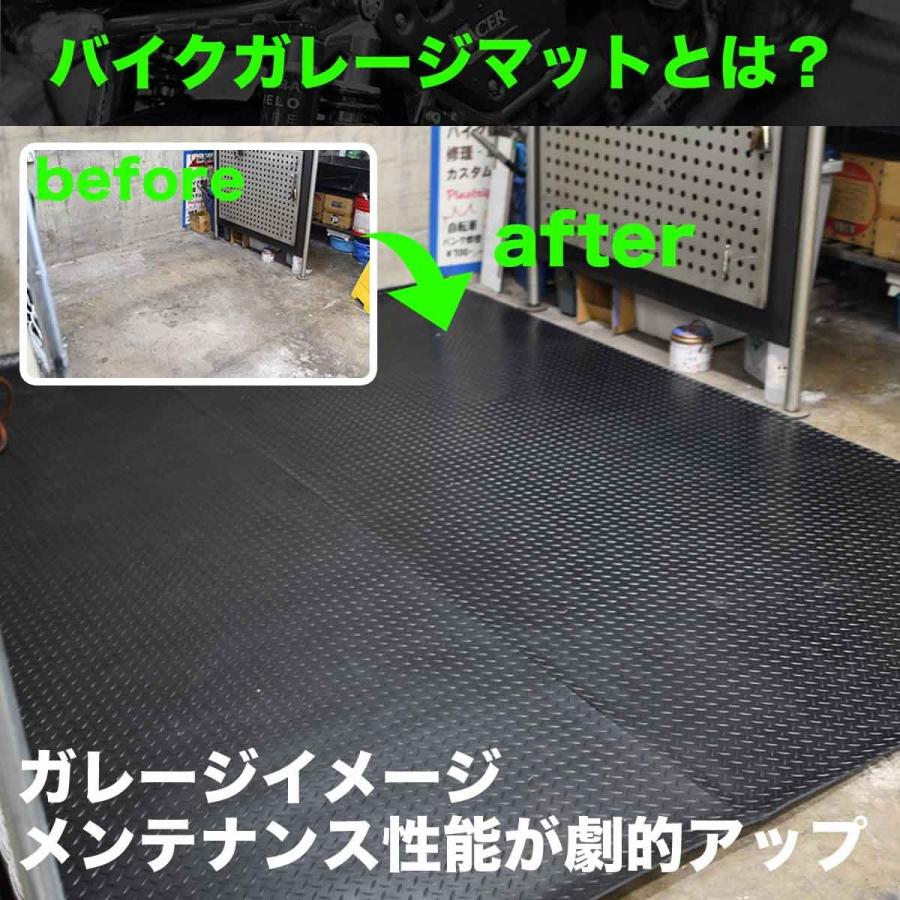 バイクガレージマットスタンダード 床面保護 工具落下 バイク保管 