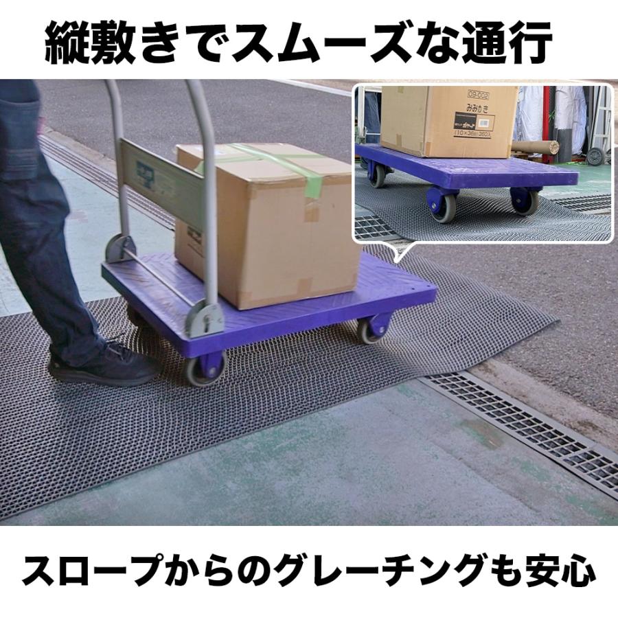 グレーチングカバーシート 厚み5mm×幅900mm×長さ3000mm程度 : ゴム