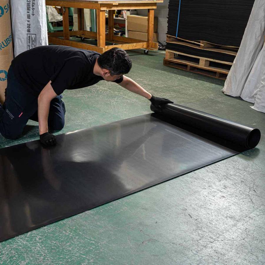 ウルトラ！ 耐油性 ゴムシート 2mm厚×幅1M×長さ9.7M 【F3225460000】(17061円)