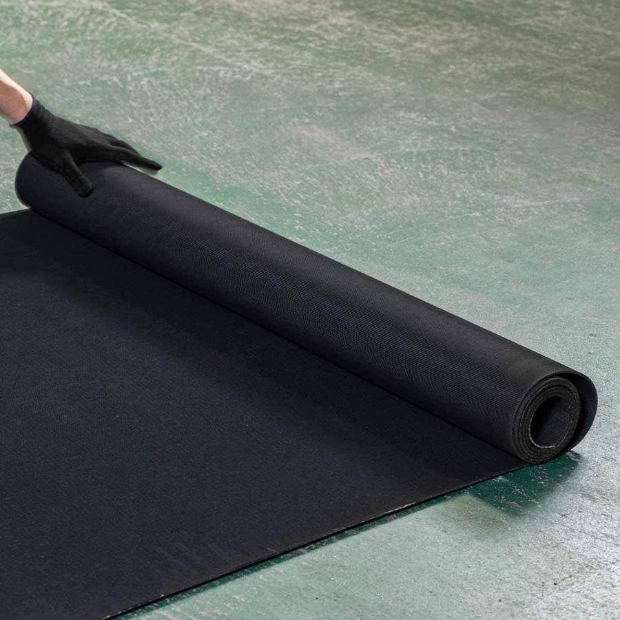 補強布入りゴムシート エンボス 5mm厚×幅1M×長さ5.2M