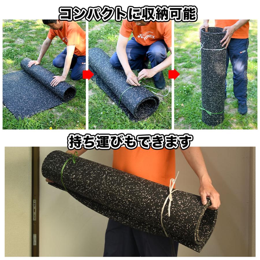 縄跳びトレーニング用ゴムマット(青/コンパクトタイプ)厚み5mm×長さ