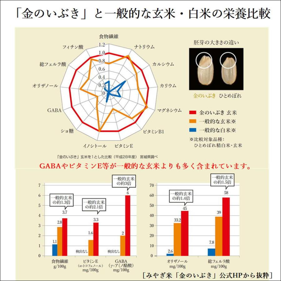 金のいぶき 玄米 4kg 令和5年産 玄米ダイエット 玄米食専用米 宮城県 2kg×2袋｜ko-mura｜03