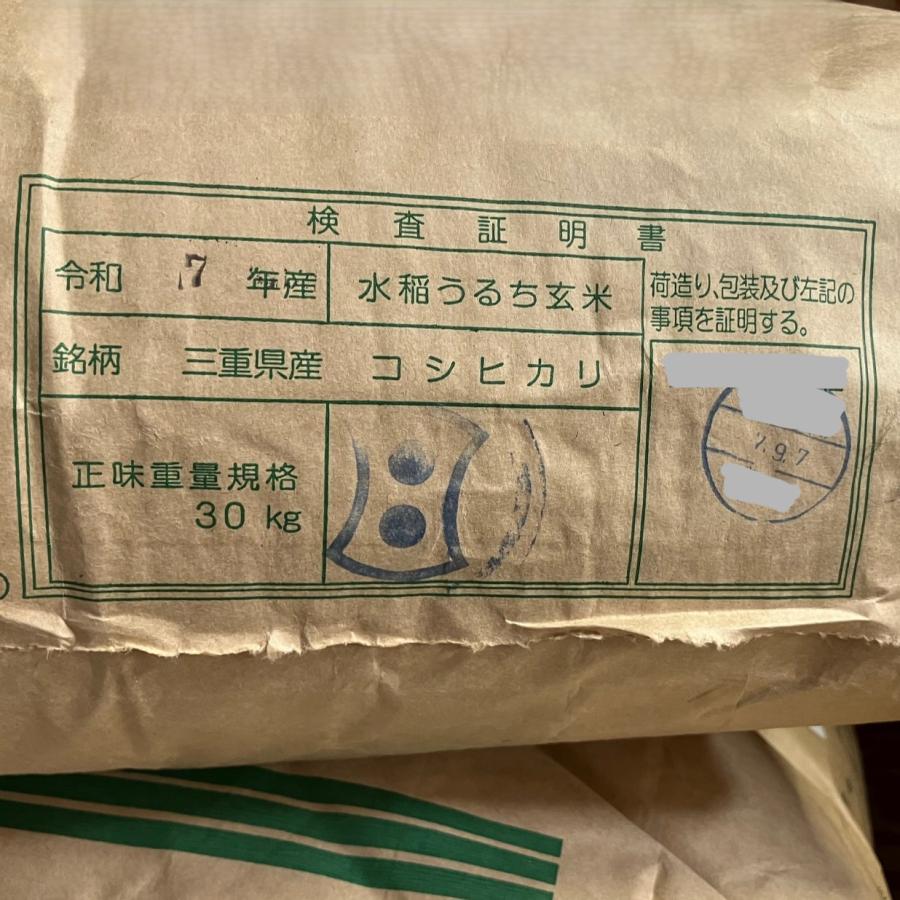 コシヒカリ お米 三重県産 10kg 令和7年産 白米 5kg×2袋 「三重産