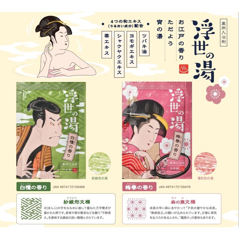サンパルコ （500包セット）薬用入浴剤 浮世の湯 2種より選択 /日本製 