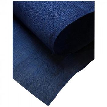 最高の品質の 同梱不可　本麻無地のれん  約巾88×丈180cm 紺青色 のれん