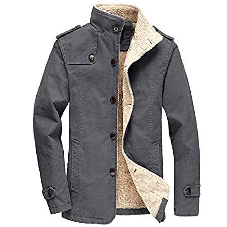 【国内配送】 特別価格FTIMILD Out好評販売中 Thick Parka Lined Sherpa Coats Warm Fleece Jackets Winter Men's 皿