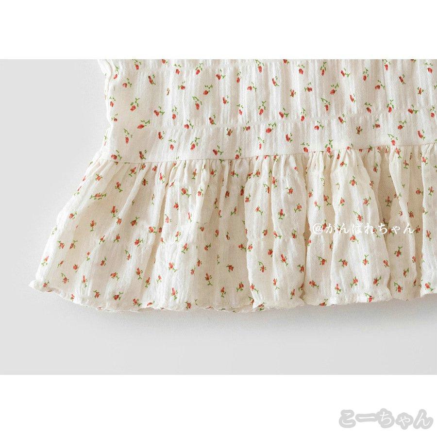 ベビー服 女の子 春 夏 キッズ服 66 73 80 90 100cm カバーオール ロンパース ノースリーブ おしゃれ 安い 可愛い 子供服 お出かけ 出産祝い プレゼント こーちゃん 通販 Yahoo ショッピング