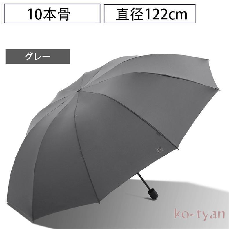 折りたたみ傘 逆さ傘 メンズ レディース 10本骨 大きい 3人 折りたたみ 傘 雨傘 おりたたみ傘 日傘 遮光 軽量 折れない 風に強い 日傘兼用雨傘 晴雨兼用 男性 女｜ko-tyan｜06