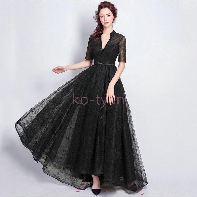 ロングドレス ワンピース ショー衣装 同窓会 発表会 結婚式 演奏会 二次会 ホスト ピアノ パーティー フォーマル 着痩せ 上品 レディース Esjihh こーちゃん 通販 Yahoo ショッピング