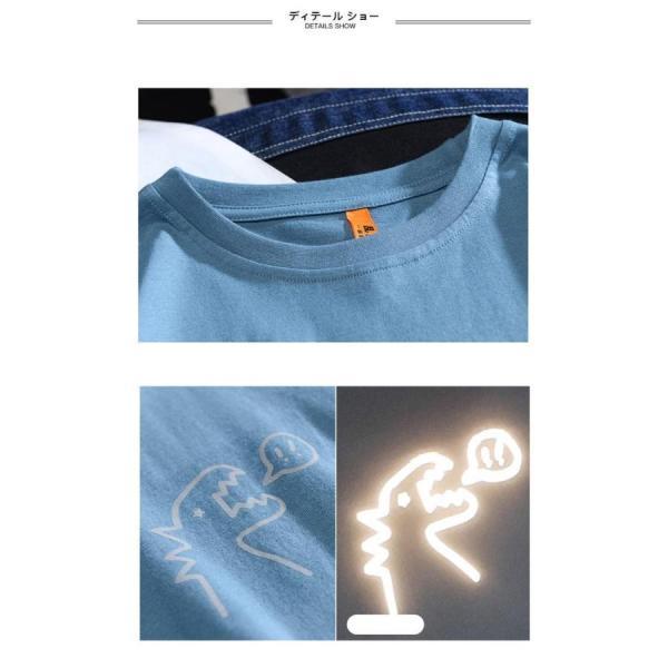 半袖Tシャツ メンズ Tシャツ プリントTシャツ ゆったり サマーTシャツ 無地 カットソー 夏 男性 クルーネック 夏Tシャツ 丸首  柔らか シンプル 薄手｜ko-tyan｜10