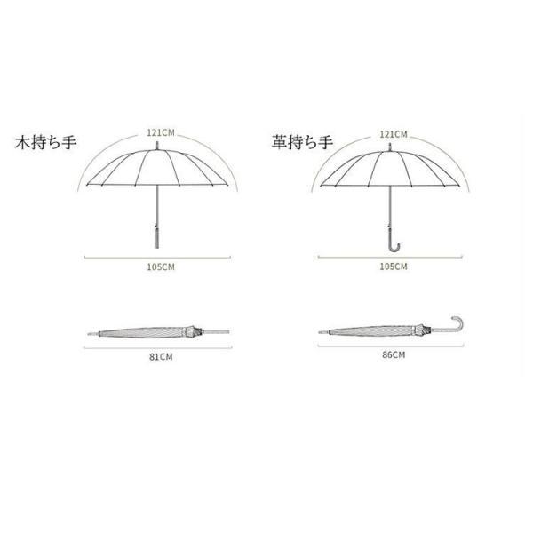 長傘 レディース メンズ 長柄 日傘 雨傘 晴雨兼用かさ 大きいサイズ UVカット 紫外線カット 梅雨対策 和傘 耐風 自動型長傘 オシャレ 女性用 16本骨 おしゃれ｜ko-tyan｜18