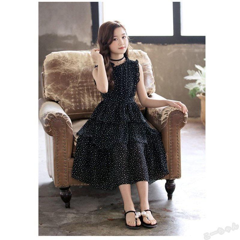 ワンピース キッズ 女の子 夏 ノースリーブ 子供ワンピース キッズワンピース 黒ワンピース ロング丈 ゆったり ジュニア 子供服 110 1 130 140 150 160cm Ko Kops こーちゃん 通販 Yahoo ショッピング