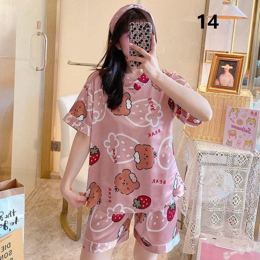 パジャマ レディース 夏 半袖 パジャマ 安い 2点セットパジャマ ショットパンツ フェイク絹 シャツパジャマ 可愛い ルームウエア 部屋着 上下セット 涼しい Ko Lsy こーちゃん 通販 Yahoo ショッピング
