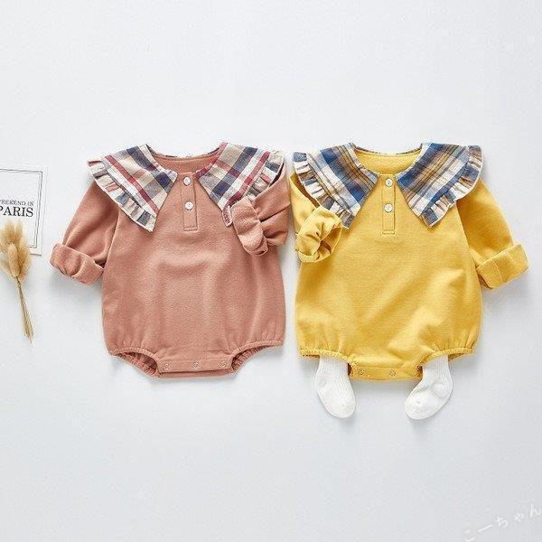 ベビー服 女の子 長袖 春 秋冬 キッズ服 60 70 80 90 100cm カバーオール ロンパース コットン カラフル