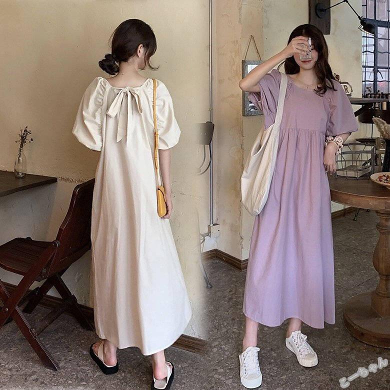 ワンピース レディース 40代 ロングワンピース キレイめ 夏 半袖ワンピース ひざ下 Aライン 体型カバー 韓国風 30代 Ko こーちゃん 通販 Yahoo ショッピング
