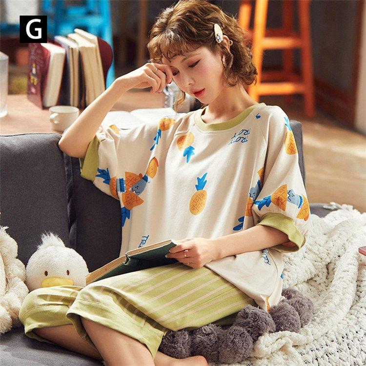 在庫残りわずか パジャマ ルームウェア レディース 春夏 パジャマ 韓国風 セットアップ 上下セット部屋着 寝巻き女 即納 全国送料無料 Olacatlitter Com