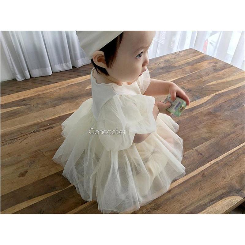 ベビー ワンピース ロンパース 半袖 60 70 80 秋 夏 セレモニードレス チュール ヘアバンド付き ベビードレス 女の子 結婚式 フォーマル L16cp099 こーちゃん 通販 Yahoo ショッピング