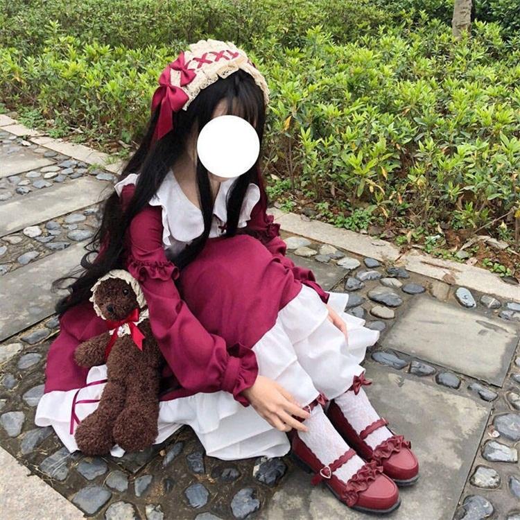 ロリータ コスプレ メイド服 ワンピース ドレス 秋冬服 春夏 原宿風 ハロウィン ハロウィーン コスチューム クリスマス 萌え 人気 可愛い おしゃれ L16cp196 こーちゃん 通販 Yahoo ショッピング