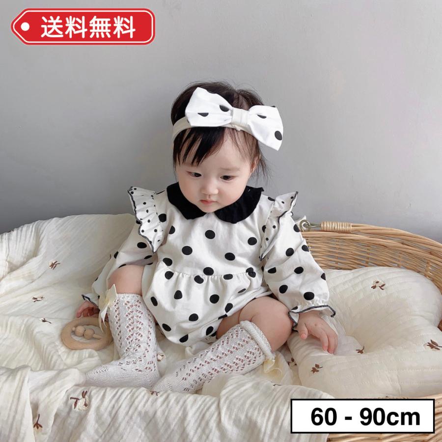 ベビー服 女の子 秋 冬 60 70 80 90 ロンパース ドット ヘアバンド リボン 水玉 かわいい おしゃれ ハット Rqb こーちゃん 通販 Yahoo ショッピング