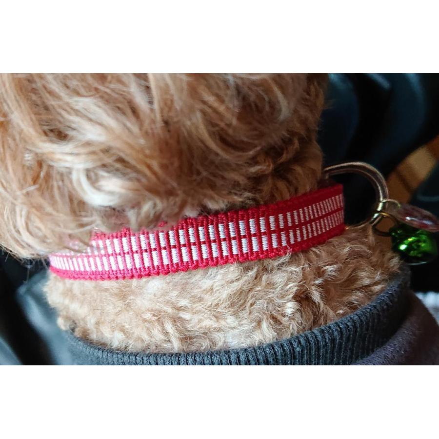 かわいい首輪 名前刻印 14種類の柄から選べます 真田紐製 和柄の首輪