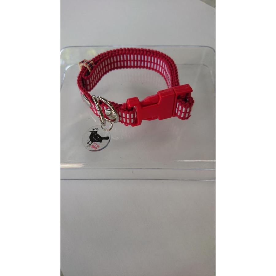 かわいい首輪 名前刻印 14種類の柄から選べます 真田紐製 和柄の首輪