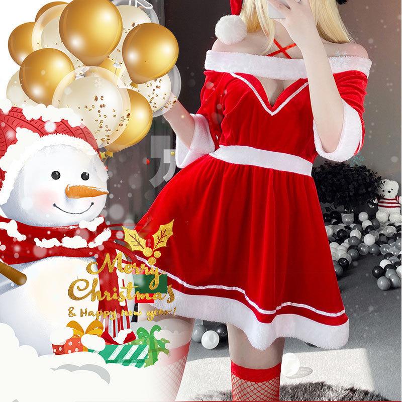 クリスマス スカート サンタ コスプレ コスチューム 可愛い 衣装 セクシー サンタクロース 低価格化
