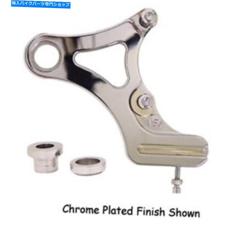 Brake Caliper 8799ハーレーソフトFXST FLST 58766用クロームリアブレーキキャリパーブラケット Chrome