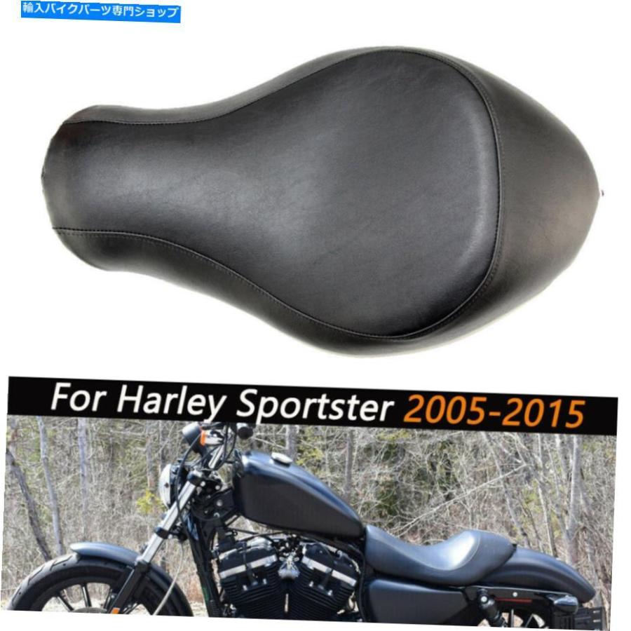シート ハーレースポーツスターアイアンXL 883 1200 20052015のための滑らかなワイドソロ運転席 Smooth Wide
