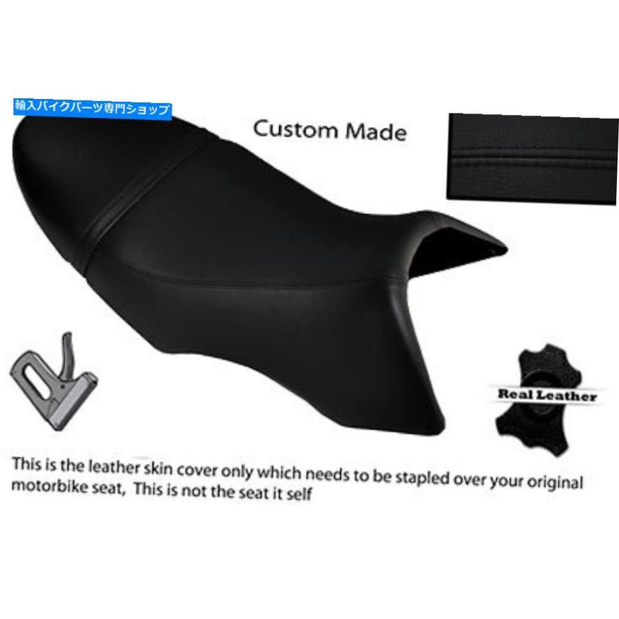 シート 黒ステッチカスタムフィットBuell XB 12 SS Lightning Longデュアルレザーシートカバー BLACK STITCH CUSTOM FITS BUELL XB 12 SS LIGHTNING L