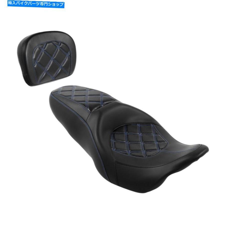 コアラッキーオンラインストアシート 運転席旅客座席リアパッドフィットハーレーツーリングロードTri Glide 20092021