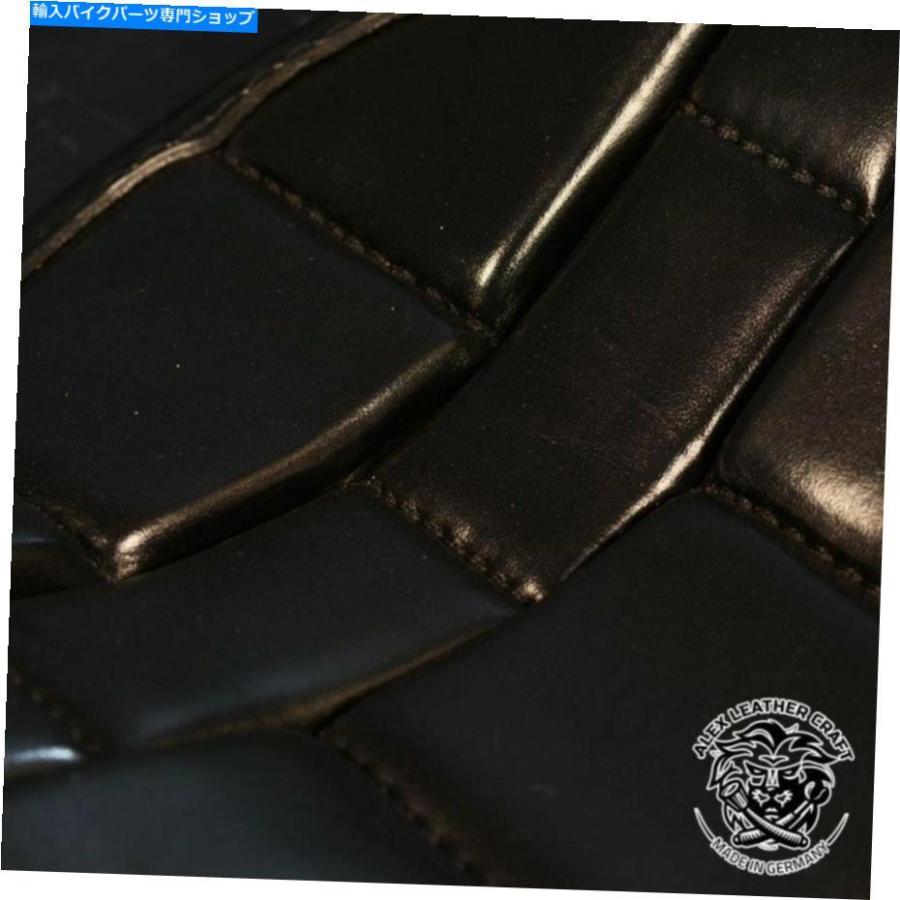 シート ボバーチョッパーカスタムレザーハンドメイドソロシート 