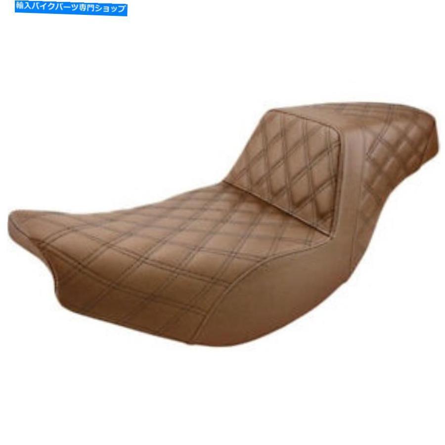 シート サドルメンステップアップ2アップシート - 格子ステッチ（茶色