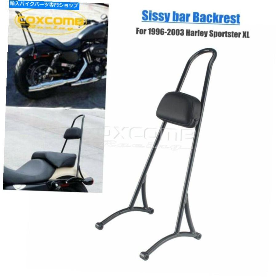 シーシーバー 20 "ハーリースポーツスター9603カスタムXL 1200C XL883Cのための乗客のSissy Bar Pad 20