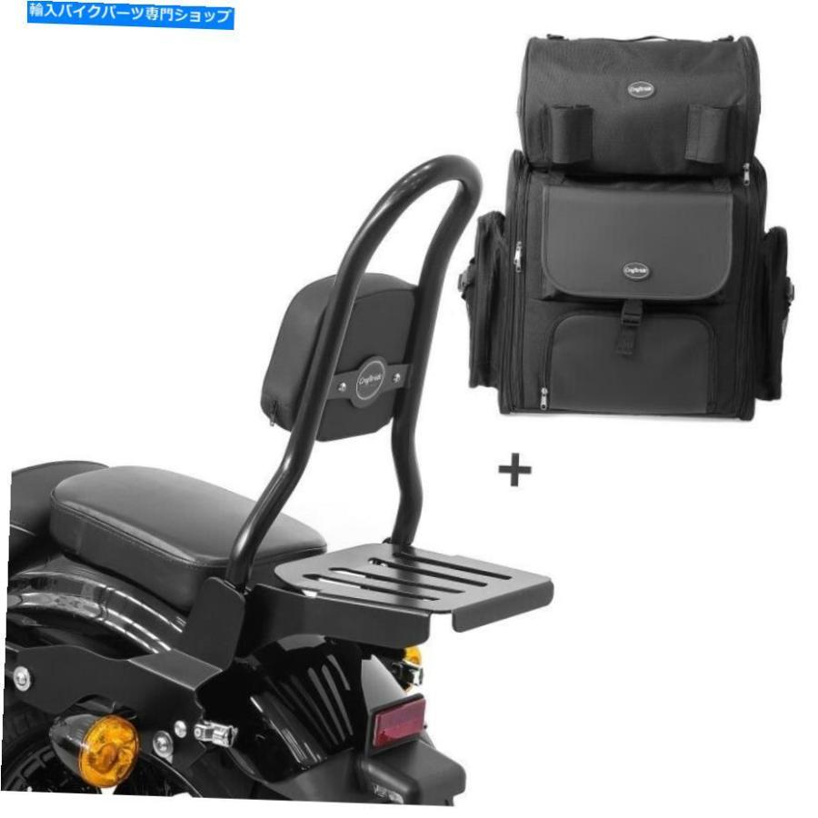 シーシーバー Sissy Bar Ohio M +テールバッグ用ハーレースポーツスター1200ロードスター0408ラック付き Sissy