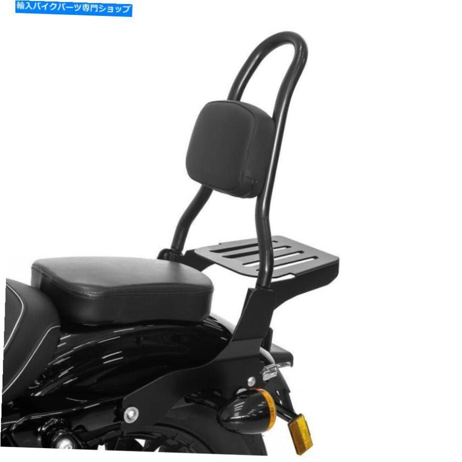 シーシーバー Sissy Bar Ohio M +テールバッグ用ハーレースポーツスター1200ロードスター0408ラック付き Sissy