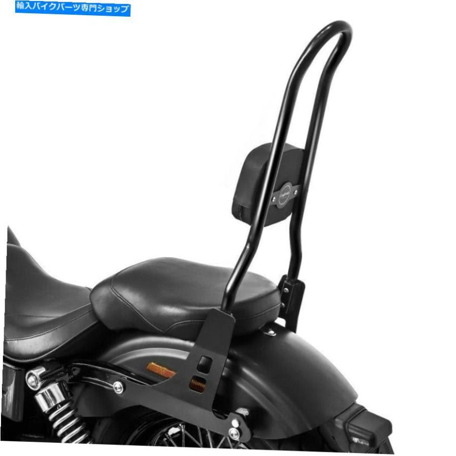 シーシーバー ハーレーダイナスーパーグライドストリートボブEFI FXDBIの背の高い黒の背もたれのSissy Bar TALL BLACK