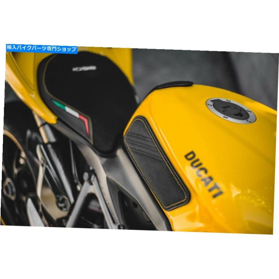 タンク DUCATI 848 1098 1198 2008-13ルイモトタンクリーフニーグリップパッドトラクション Ducati 848 1098 1198 2008-13 Luimoto Tank Leaf Knee Gr