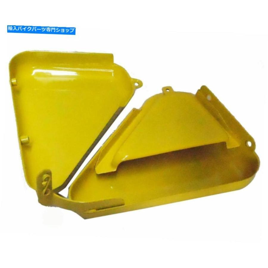 タンク ノートンコマンドー850ツールボックスオイルタンクサイドパネルスチールイエロー NORTON COMMANDO 850 TOOL