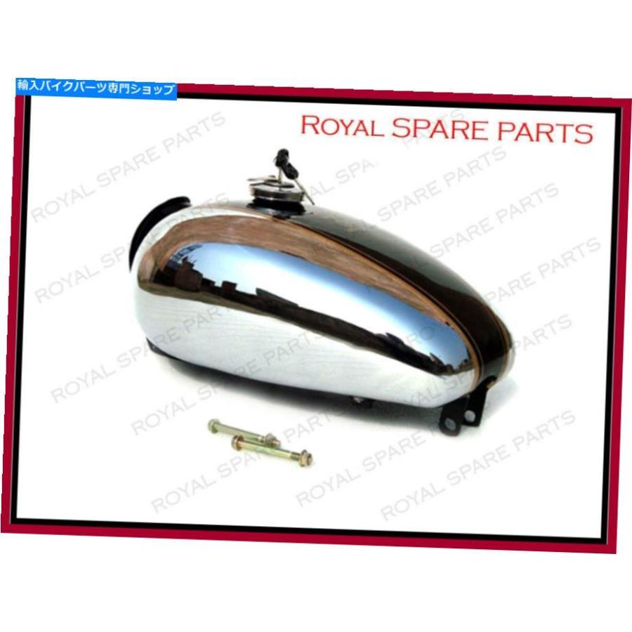 タンク ロイヤルエンフィールド弾カスタムデラックスガソリンタンククロームドブラック Royal Enfield Bullet Custom