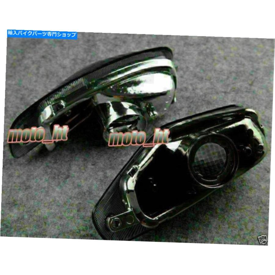 ウインカー フロントターン信号レンズカバースモークフィット川崎ZZR600 / ZX600E / ZZR400 1994-04 Front Turn Signal Lens Cover Smoke Fit KAWASAK｜koalucky｜03