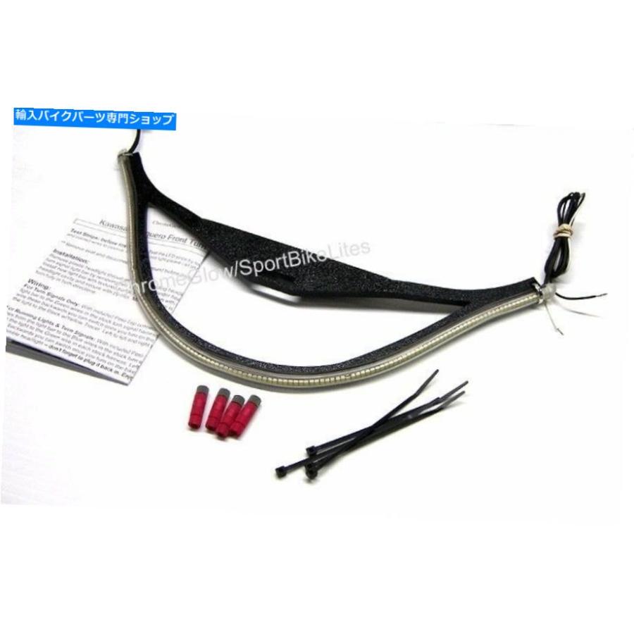 【SALE／58OFF】 ウインカー 川崎ヴァケロ白LEDフロントターン信号ライトバーキット クリアレンズ Kawasaki Vaquero