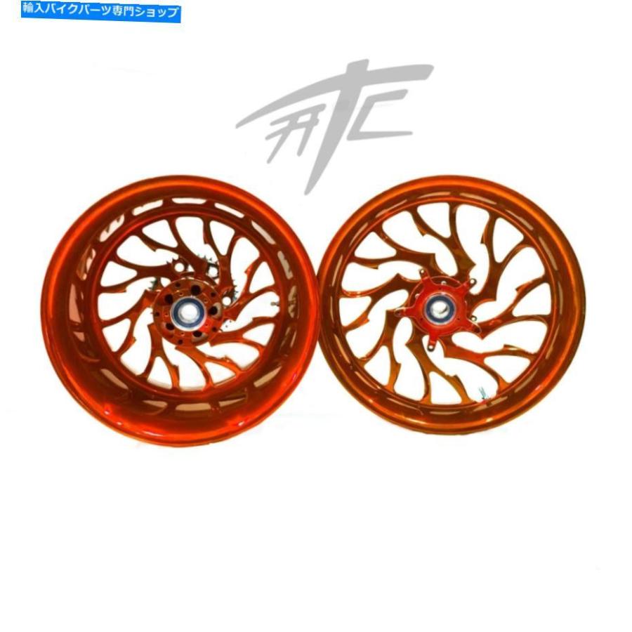 ホイール 早見240太ったタイヤキャンディーオレンジヘリアンホイール08