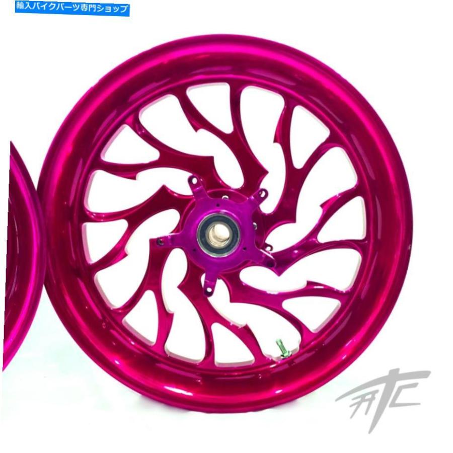 ホイール 早見240脂肪タイヤラズベリーピンクヘリアンホイール13-20