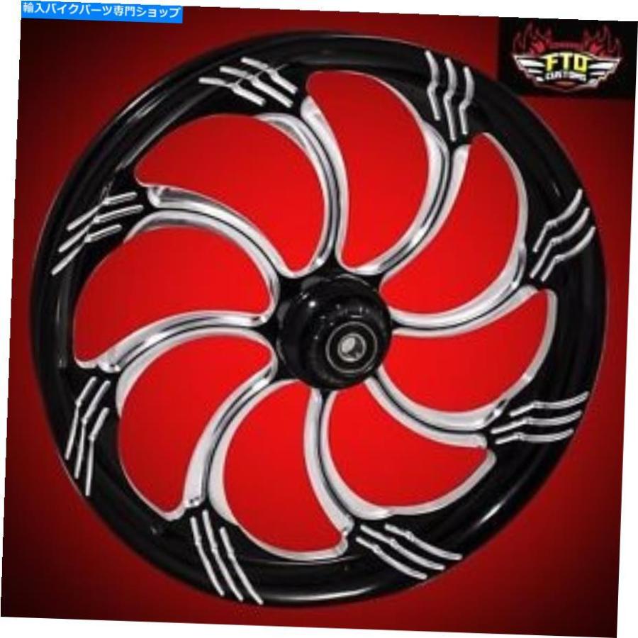 ホイール ハーレーダビッドソン30インチ黒コントラスト前輪 