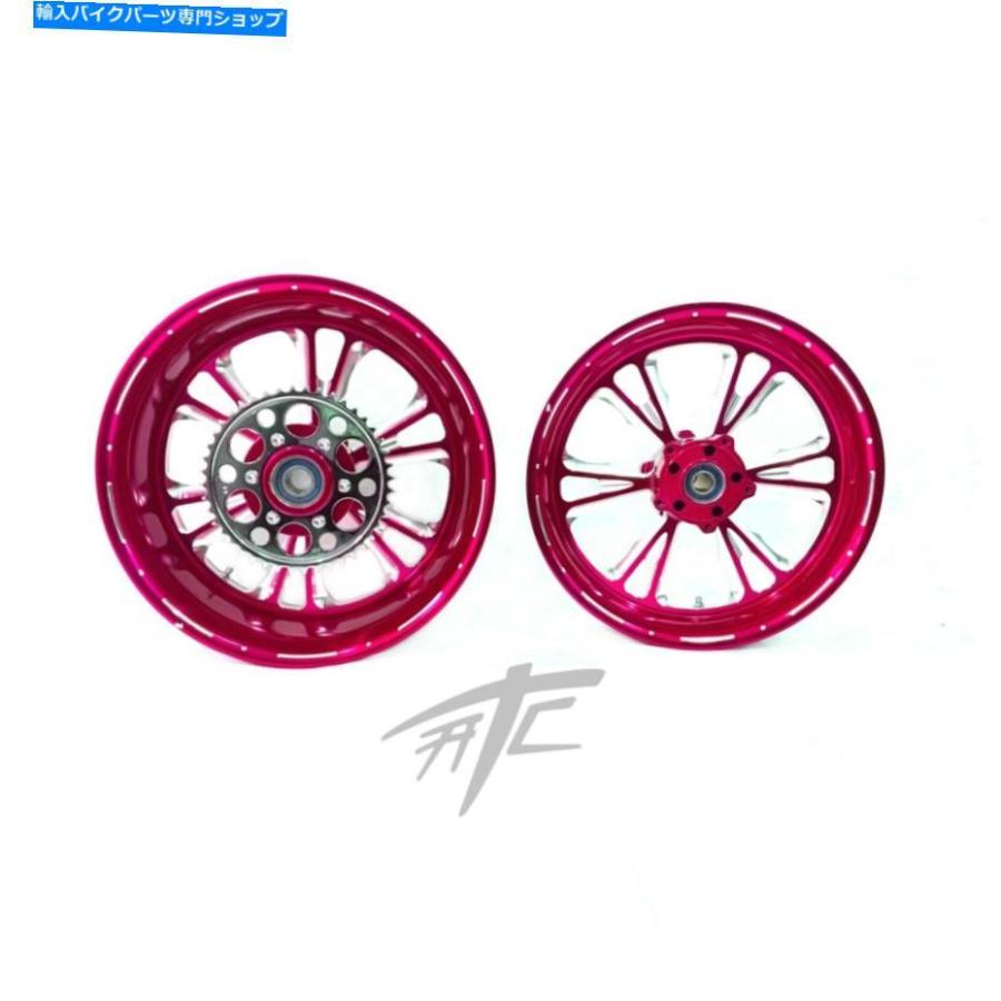 みや ホイール 忍者240太ったタイヤキャンディピンクのコントラストバンデッ