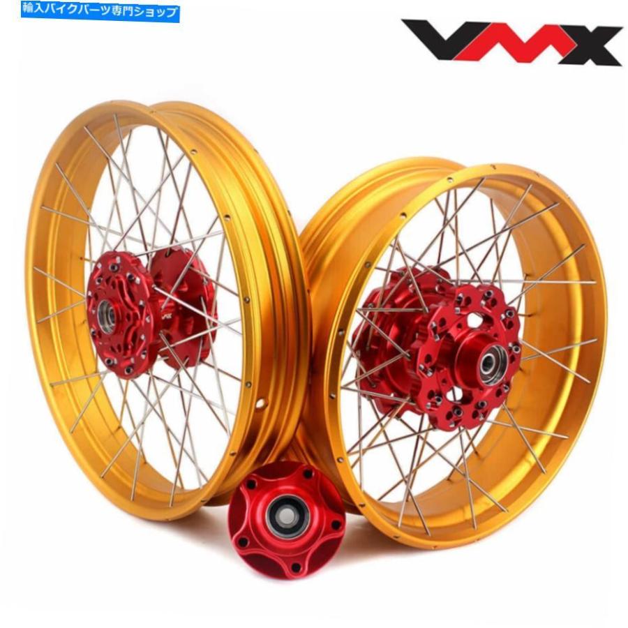 ホイール VMX 2.5 * 19 / 4.25 * 17チューブレスホイールリムホンダCB500X 2019-2021ゴールドリム VMX 2.5*19/4.25*17 Tubeless Wheels Rims Set For