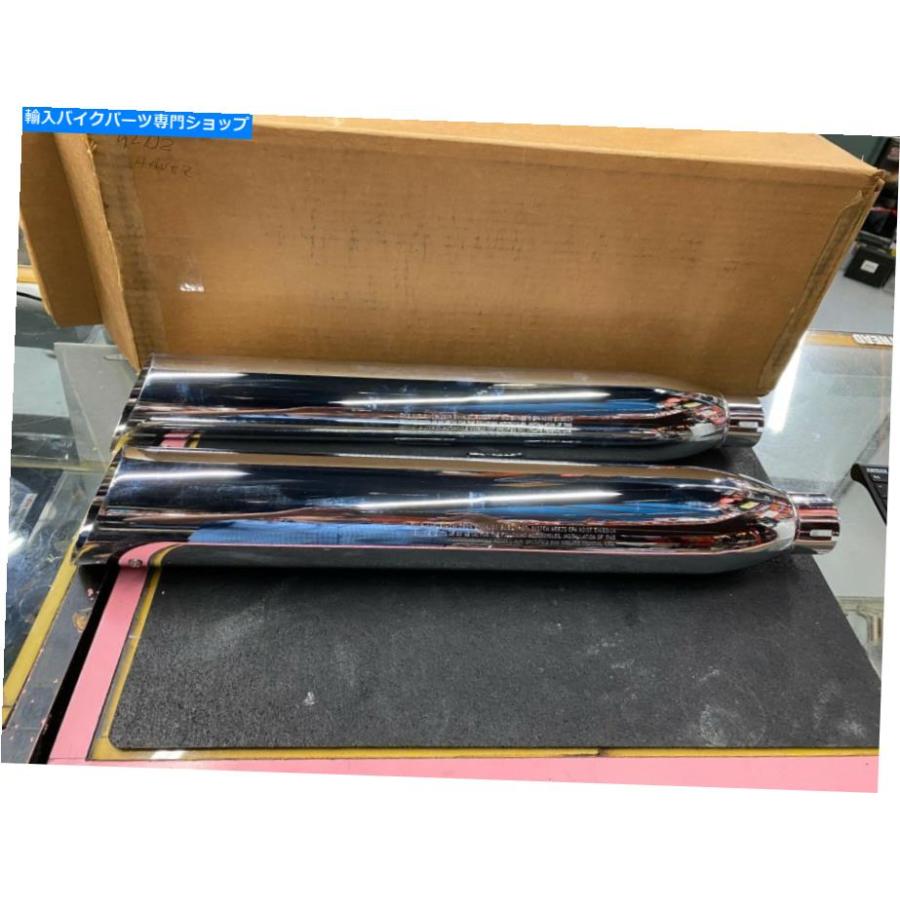 マフラー マフラーズハーレーファットボーイデュース2000 ^ Screaminイーグルスラッシュカット！ New Pair Slip On