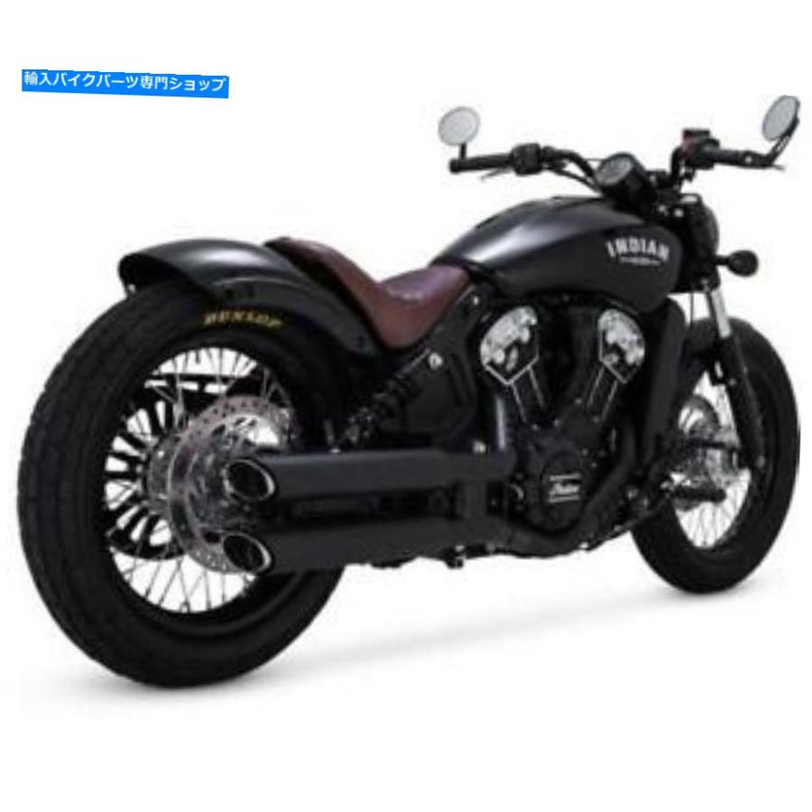 マフラー バンスハインズツインスラッシュマフラーズブラック  